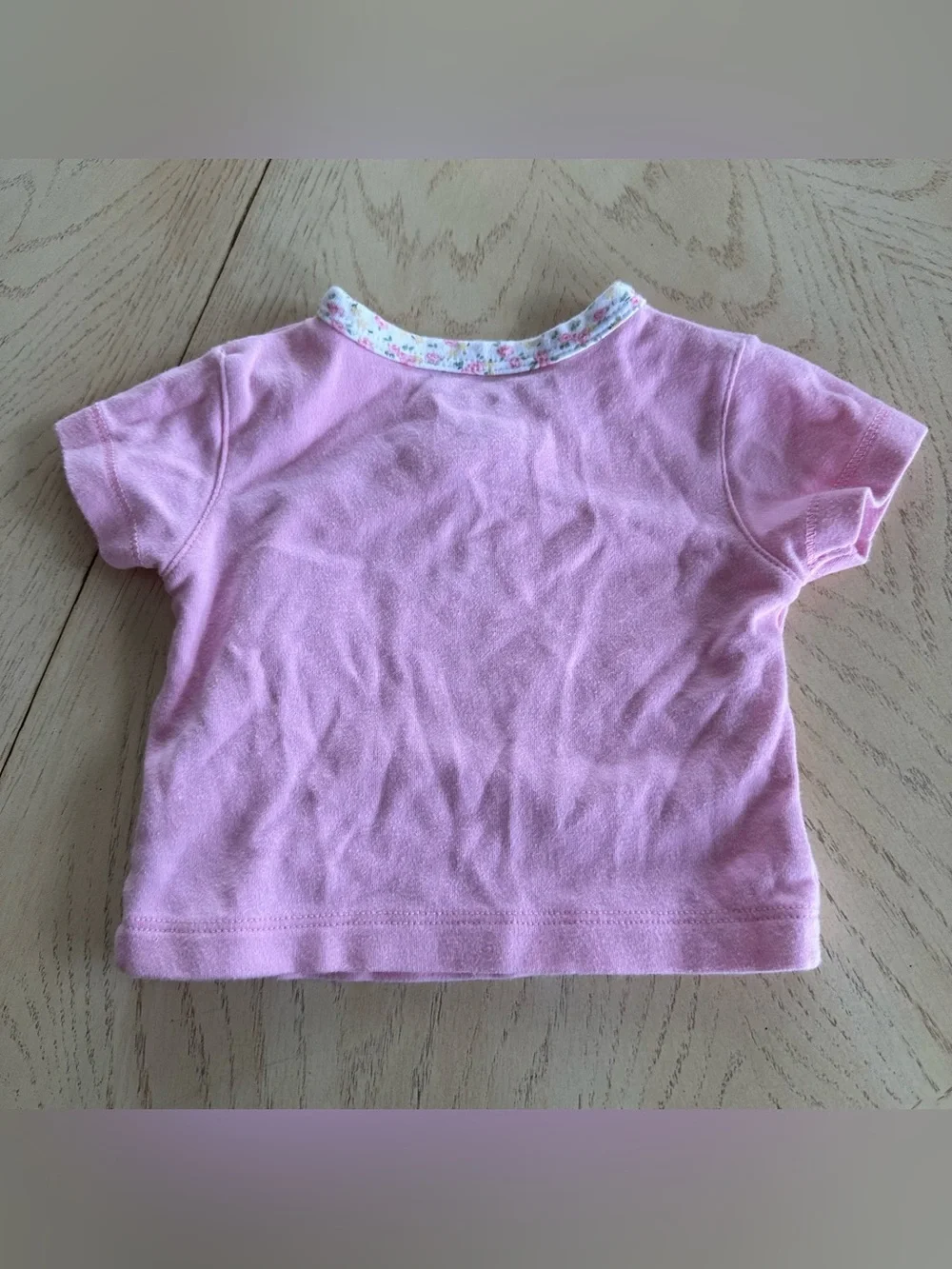 Oshkosh B’Gosh Pink 3 Months Top Tshirt Snap On Cotton Vintage Style